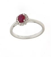 Anello Soranzo Gioielli Donna Pietre Preziose in Oro bianco Rubino BCO10239063 - BCO10239063